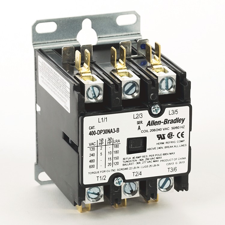 ALLEN BRADLEY 400-DP30NA3-B CONTACTOR 30AMP 600VAC 208/240V COIL ALLEN BRADLEY 400-DP30NA3-B CONTACTOR 30AMP 600VAC 208/240V COIL