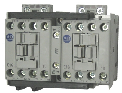 ALLEN BRADLEY 104-C16DJ22 MCS-C REVERSING CONTACTOR, IEC,16A, 24V DC (W/INTEGRATED DIODE)