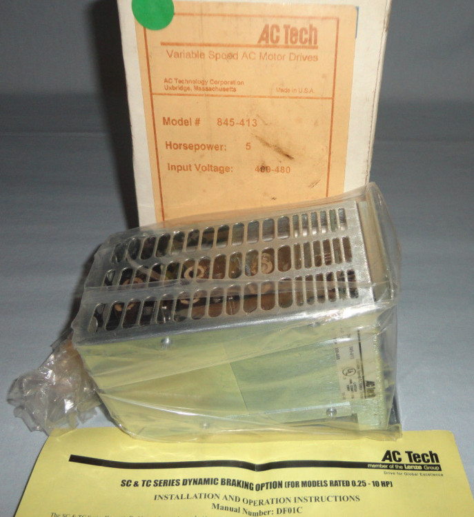 AC TECHNOLOGY 845-400 SUB-MICRO DRIVES; OPTIONS; DYNAMIC BRAKING; 400-480V; DYNAMIC BRAKING MODULES WITHOUT BUILT-IN RESISTORS AC TECHNOLOGY 845-400 SUB-MICRO DRIVES; OPTIONS; DYNAMIC BRAKING; 400-480V; DYNAMIC BRAKING MODULES WITHOUT BUILT-IN RESISTORS
