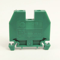 ALLEN BRADLEY 1492-W6-Y 1492-W IEC TERMINAL BLOCK, SPACE-SAVER FEED-THROUGH BLOCKS, 6 MM (# 22 AWG - # 10 AWG), SINGLE-CIRCUIT TERMINAL BLOCK, YELLOW,
