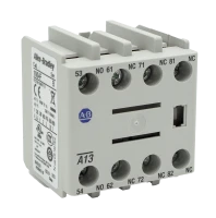 ALLEN BRADLEY 100-FA13 AUXILIARY CONTACT BLOCK, FRONT MOUNTING TO BULLETIN 100-C - CONTACTORS, 4-POLE, 1 N.O. + 3 N.C.