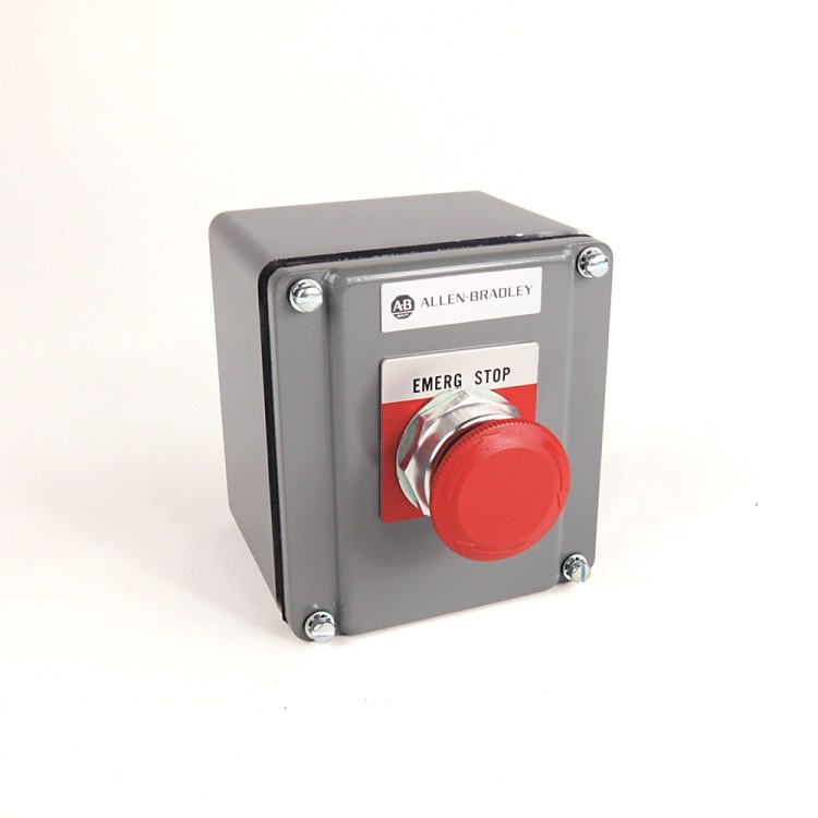 ALLEN BRADLEY 800H-1ZHQ PUSHBUTTON STATION ASSEMBLY 600VAC 10AMP MAX