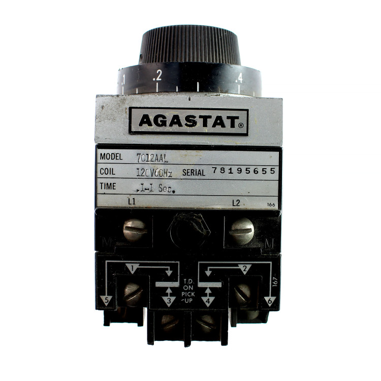 AGASTAT 7012AALL 7012AALL=RLY,STD,ON,2P,120VAC