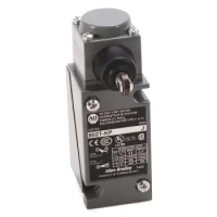 ALLEN BRADLEY 802T-KP LIMIT SWITCHES, PUSH TYPE, SPRING RETURN, PLUG-IN STYLE OILTIGHT SWITCHES, 2-CIRCUIT, COMPLETE SWITCH, SIDE PUSH VERTICAL ROLLER, 3.3 MM TRAVEL TO OPERATE, 1.3 MM TRAVEL TO RESET, 16.4 N TORQUE TO OPERATE