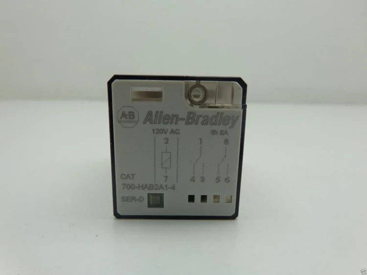 ALLEN BRADLEY 700-HAB2A1-4 700-HA GENERAL PURPOSE TUBE BASE RELAY, 4 AMP BIFUR. CONTACT, DPDT, 120V 50/60HZ, PILOT LIGHT ALLEN BRADLEY 700-HAB2A1-4 700-HA GENERAL PURPOSE TUBE BASE RELAY, 4 AMP BIFUR. CONTACT, DPDT, 120V 50/60HZ, PILOT LIGHT