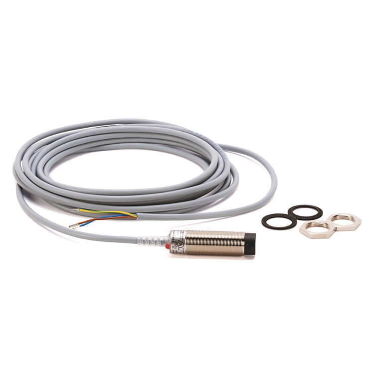 ALLEN BRADLEY 872C-A5C18-A2 INDUCTIVE PROXIMITY SENSORS, WORLDPROX, STANDARD BARREL, AC, 2-WIRE, 18 MM DIA, SHIELDED, LENGTH 60 MM, SENSING RANGE 5 MM, NC, CABLE 2 M