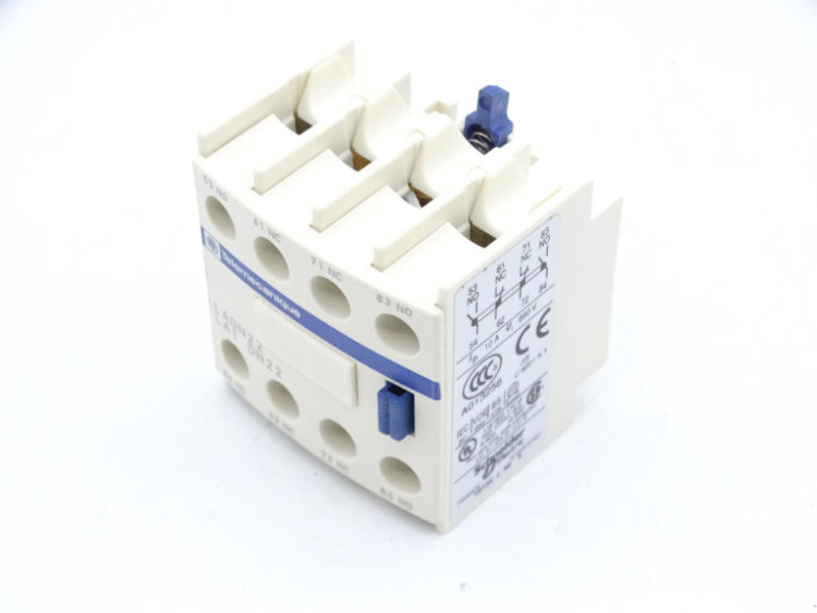 GROUPE SCHNEIDER LA1-DN22  AUXILIARY CONTACT 6AMP 500VAC 2NO/2NC FRONT MOUNT