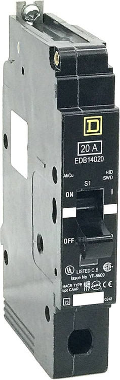 GROUPE SCHNEIDER EDB14015  MINIATURE CIRCUIT BREAKER 277V 15A