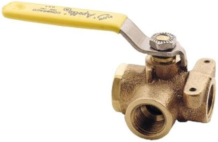 APOLLO 70-603-01 1/2" 3WAY BALL VALVE