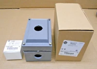 ALLEN BRADLEY 800H-1HZ4Y PUSH BUTTON ENCLOSURE, FIBERGLASS, 1 HOLE, TYPE 4/4X/12/13