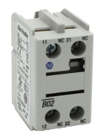 ALLEN BRADLEY 100-FB02 AUXILIARY CONTACT BLOCK, FRONT MOUNTING TO BULLETIN 100-C30.C85 - CONTACTORS, 2-POLE, 0 N.O. + 2 N.C.