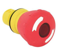 ALLEN BRADLEY 800FM-LMT44 800F ILLUMINATED MUSHROOM OPERATORS, ILLUMINATED, TWIST TO RELEASE, 40MM, ROUND METAL (TYPE 4/13, IP66), RED, STANDARD PACK (QTY. 1)