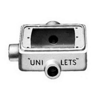 PRICE / EA, MINBUY(10); THREADED UNILET 1 GANG