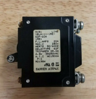 AIRPAX IELH-11-1RE-62F-30A CIRCUIT BREAKER 30AMP 2POLE 250VAC LONG DELAY
