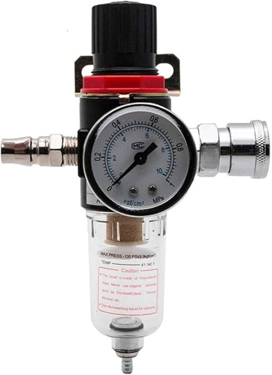 AIRTAC AFR-2000 FILTER REGULATOR 1/4IN.NPT 16SCFM W/GAUGE AIRTAC AFR-2000 FILTER REGULATOR 1/4IN.NPT 16SCFM W/GAUGE
