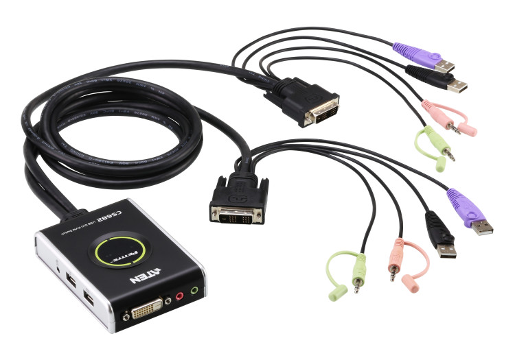 KVM-оборудование ATEN PETITE 2 PORT DVI