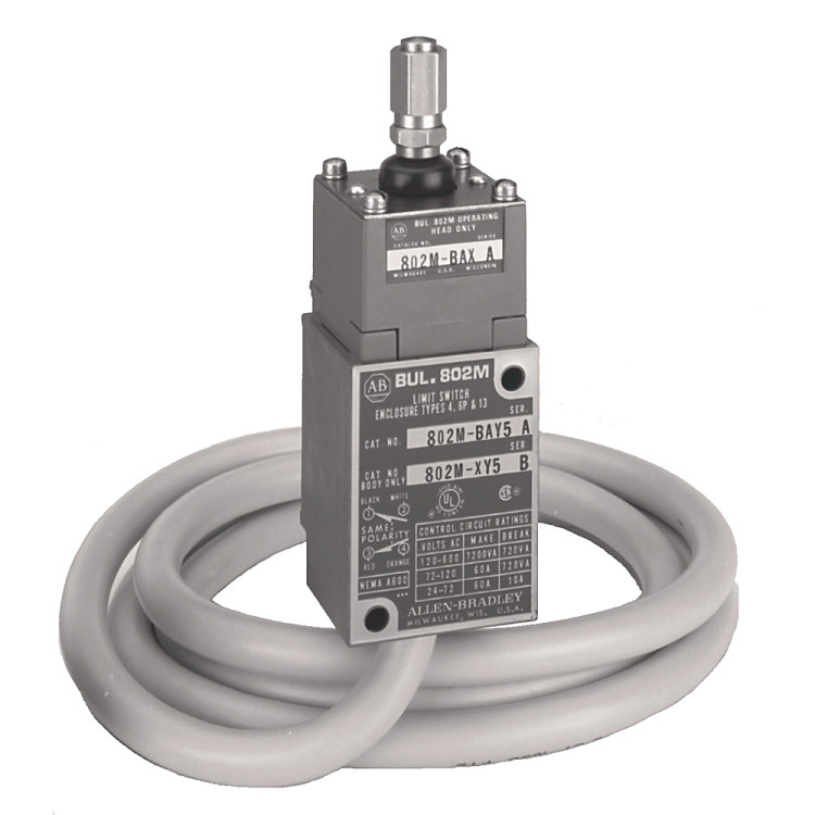ALLEN BRADLEY 802M-BAY5 SWITCH,LIMIT 600V AC MAX 10 AMP MAX ALLEN BRADLEY 802M-BAY5 SWITCH,LIMIT 600V AC MAX 10 AMP MAX