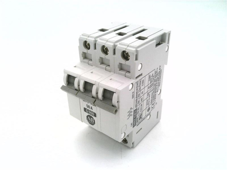 ALLEN BRADLEY 1492-CB-3-G-050-N 1492 ENERGY LIMITING MINIATURE CIRCUIT BREAKER, 3 ALLEN BRADLEY 1492-CB-3-G-050-N 1492 ENERGY LIMITING MINIATURE CIRCUIT BREAKER, 3