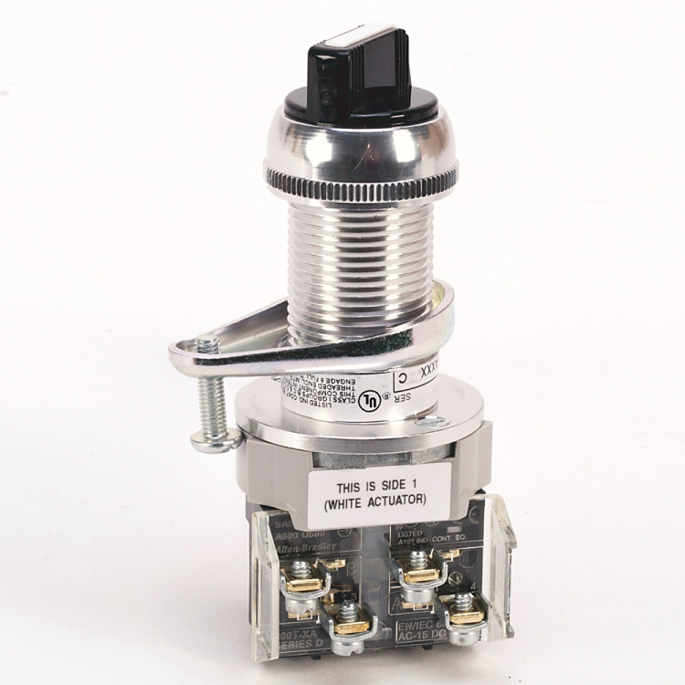 ALLEN BRADLEY 800H-HP2KB6 HAZARDOUS LOCATION TYPE 7 9 2 POS. SEL. SWITCH-NON-ILLUM., STANDARD BARREL LENGTH, WHITE (KNOB) / GRAY (METAL WING), STD. KNOB MAINT., NO CONTACTS, NO CONTACTS, NO CONTACTS, NO CONTACTS ALLEN BRADLEY 800H-HP2KB6 HAZARDOUS LOCATION TYPE 7 9 2 POS. SEL. SWITCH-NON-ILLUM., STANDARD BARREL LENGTH, WHITE (KNOB) / GRAY (METAL WING), STD. KNOB MAINT., NO CONTACTS, NO CONTACTS, NO CONTACTS, NO CONTACTS