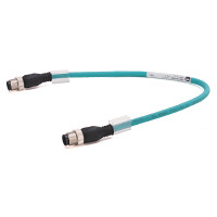 ALLEN BRADLEY 1585D-M4TBDM-2 1585 ETHERNET CABLES, 4 CONDUCTORS, M12, STRAIGHT MALE, STANDARD, M12, STRAIGHT MALE, TEAL ROBOTIC TPE, 100BASE-TX, 100 MBIT/S, 4 CONDUCTOR, TEAL TPE,