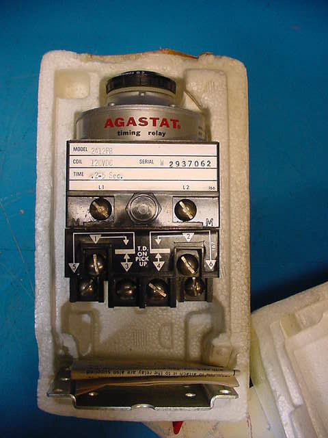 AGASTAT 2412PB TIMING RELAY .2-5SECOND 120VDC