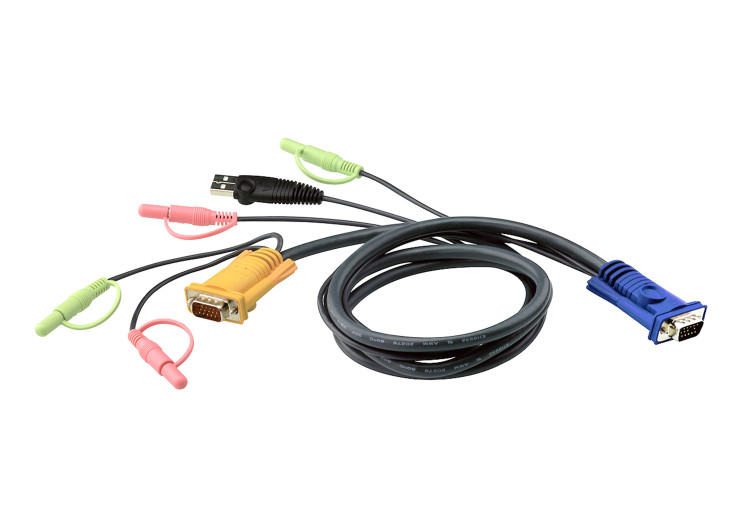Кабель Aten cable HD15M-USBM-SP-SP-SPHD15M