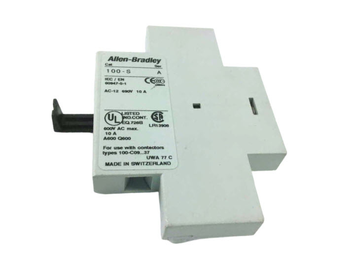 ALLEN BRADLEY 100-SD10 AUXILIARY CONTACT BLOCK SIDE MOUNTING 10AMP 690V ALLEN BRADLEY 100-SD10 AUXILIARY CONTACT BLOCK SIDE MOUNTING 10AMP 690V