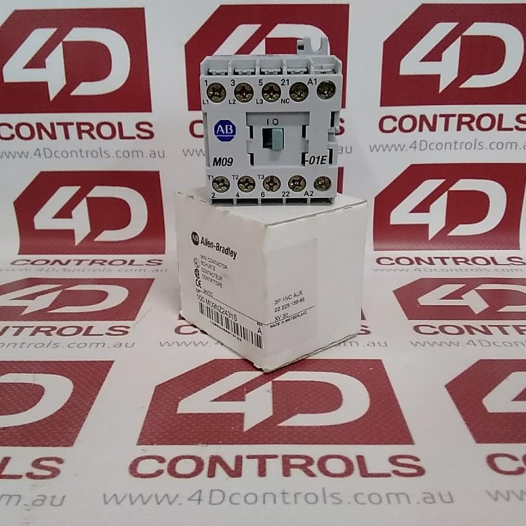 ALLEN BRADLEY 100-M09NZ2431S CONTACTOR, IEC, MINI, 9A, 24V DC, 1 N.C. AUX.
