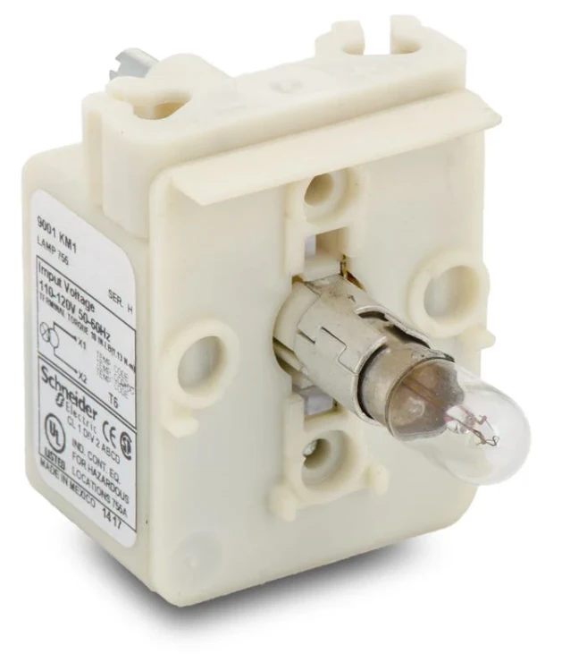 GROUPE SCHNEIDER 9001-KM1  PILOT LIGHT MODULE 110-120VAC 50-60HZ 30MM TYPE KM