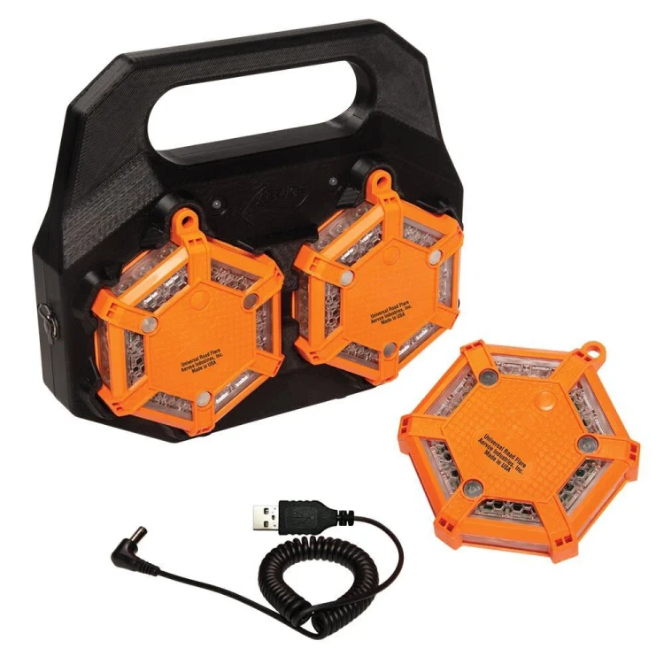 AERVOE INDUSTRIES 1160 (PRICE/CA, 2EA/CA) UNIVERSAL ROAD FLARE 4PACK KIT W/ CHARGING STAND AERVOE INDUSTRIES 1160 (PRICE/CA, 2EA/CA) UNIVERSAL ROAD FLARE 4PACK KIT W/ CHARGING STAND