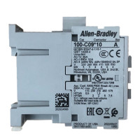 ALLEN BRADLEY 100-C09UDJ10 CONTACTOR, SCREW TERMINALS, 4KW/400V, COIL 2 TERMINALS, COIL TERMINALS AT LOAD SIDE, CONTROL VOLTAGE 24V DC WITH DIODE, 1 N.O. AUXILIARY CONTACT, SINGEL PACK