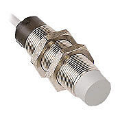 AUTOMATION DIRECT AK1-AP-4A INDUCTIVE PROXIMITY SENSOR, 18MM DIAMETER, EXTENDED RANGE, 10-30 VDC, 3-WIRE, PNP, UNSHIELDED, 12MM NOMINAL SENSING DISTANCE, NORMALLY OPEN OUTPUT, 300HZ SWITCHING FREQUENCY, 2-METER CABLE EXIT. MOUNTING HEX NUTS INCLUDED.