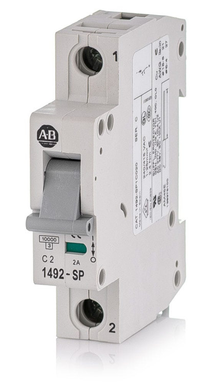 ALLEN BRADLEY 1492-SP1C-020 1492 SUPPLEMENTARY PROTECTORS, 1 POLE, MAGNETIC TRIP RANGE 5..10 X RATED CURRENT (INDUCTIVE LOADS), 2.0 A ALLEN BRADLEY 1492-SP1C-020 1492 SUPPLEMENTARY PROTECTORS, 1 POLE, MAGNETIC TRIP RANGE 5..10 X RATED CURRENT (INDUCTIVE LOADS), 2.0 A