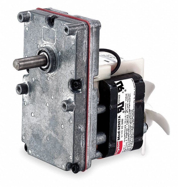 DAYTON 6Z907 GEARMOTOR 1/85HP 6RPM 546:1 RATIO 115VAC DAYTON 6Z907 GEARMOTOR 1/85HP 6RPM 546:1 RATIO 115VAC