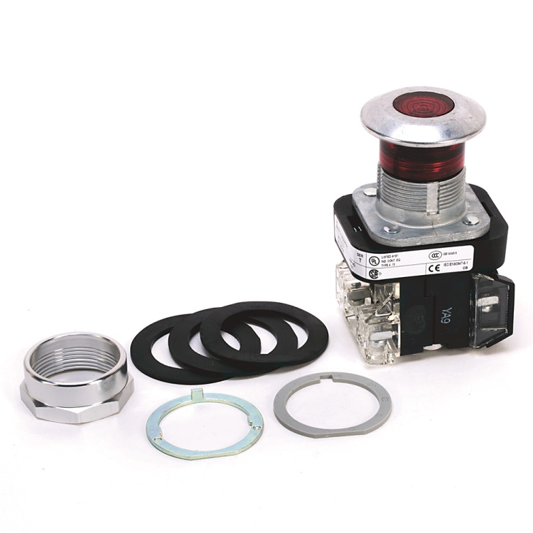 ALLEN BRADLEY 800TC-FXQ24RA1 30.5MM TYPE 4/13 2 POS. PB-ILLUM., PUSH-PULL, RED, MUSHRM HD, INCAND., 24V AC/DC, 1 NCLB-1 NO, FINGER SAFE GUARDS ALLEN BRADLEY 800TC-FXQ24RA1 30.5MM TYPE 4/13 2 POS. PB-ILLUM., PUSH-PULL, RED, MUSHRM HD, INCAND., 24V AC/DC, 1 NCLB-1 NO, FINGER SAFE GUARDS