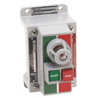 ALLEN BRADLEY 800H-HP2KB6DXXX HAZARDOUS LOCATION TYPE 7 9 2 POS. SEL. SWITCH-NON-ILLUM., STANDARD BARREL LENGTH, WHITE (KNOB) / GRAY (METAL WING), STD. KNOB MAINT., 1 NO