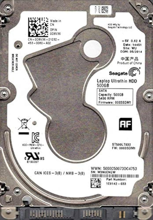 Винчестер Seagate Original SATA 500Gb   ST500LT032
