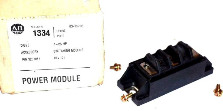 ALLEN BRADLEY 201051 POWER SWITCHING MODULE 7-25 HP