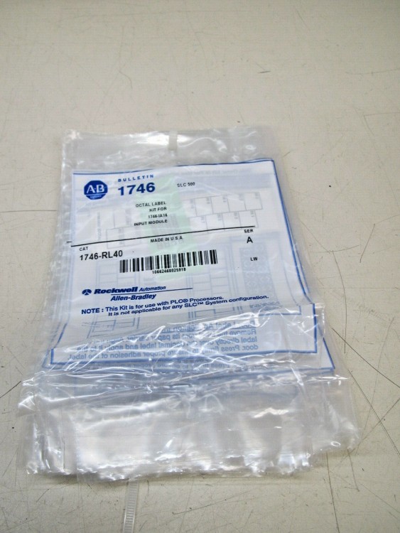 ALLEN BRADLEY 1746-RL42 REPLACEMENT OCTAL LABEL KIT FOR CTLG # 1746-IG16 ALLEN BRADLEY 1746-RL42 REPLACEMENT OCTAL LABEL KIT FOR CTLG # 1746-IG16