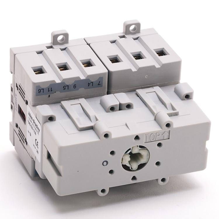 ALLEN BRADLEY 194E-E32-1753 LOAD SWITCH, FRONT/DOOR MOUNTING-SCREW FIXING, 32A, ON-OFF SWITCH, 90 DEGREES, 0-1, 0H.9, 3 POLES ALLEN BRADLEY 194E-E32-1753 LOAD SWITCH, FRONT/DOOR MOUNTING-SCREW FIXING, 32A, ON-OFF SWITCH, 90 DEGREES, 0-1, 0H.9, 3 POLES
