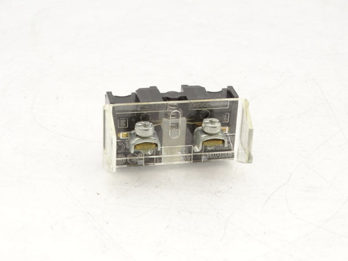 ALLEN BRADLEY 150-CA10 AUXILIARY CONTACT BLOCK FOR SIDE MOUNTING WITHOUT SEQUENCE TERMINAL DESIGNATIONS, 1 N.O. 0 N.C.