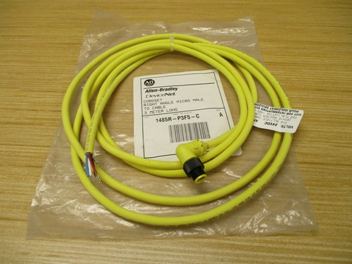ALLEN BRADLEY 1485R-P3D5-C DEVICENET, DEVICENET MEDIA, THICK TRUNK SYSTEM, THIN DROP CORDSET, CONDUCTOR TO MICRO MALE, RECEPTACLE, 3 M ALLEN BRADLEY 1485R-P3D5-C DEVICENET, DEVICENET MEDIA, THICK TRUNK SYSTEM, THIN DROP CORDSET, CONDUCTOR TO MICRO MALE, RECEPTACLE, 3 M