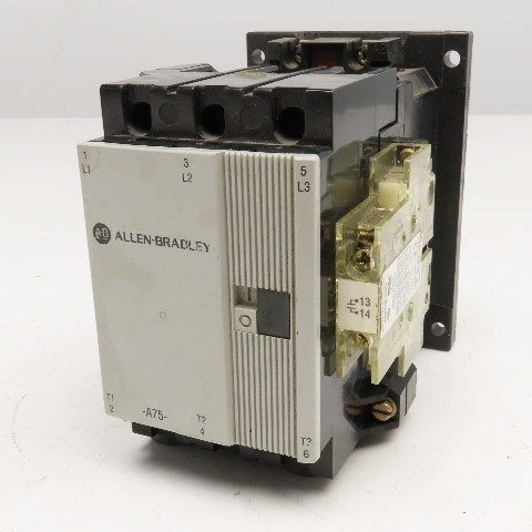 ALLEN BRADLEY 100-A75NC3 CONTACTOR 75AMP 3POLE 550/600V 50/60HZ ALLEN BRADLEY 100-A75NC3 CONTACTOR 75AMP 3POLE 550/600V 50/60HZ