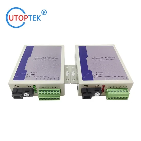 RS485/422 to optic fiber, single-mode, single fiber, 5VDC, SC, FC or ST optional, standalone or insert the Rack