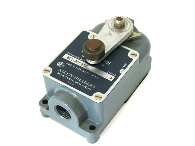 ALLEN BRADLEY 801AS021X SWITCH LIMIT DPST 600VAC/DC ALLEN BRADLEY 801AS021X SWITCH LIMIT DPST 600VAC/DC