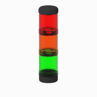 ALLEN BRADLEY 855EC-B24Y44Y3Q1 STACKLIGHT 24VA/DC GREEN/RED STEADY LED