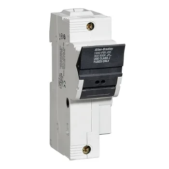 ALLEN BRADLEY 1492-FB2J30-L FUSE HOLDER IEC/EN 60947-7-1 (UL 512), 2-POLE, FOR J FUSE, 30 A, WITH BLOWN FUSE INDICATOR (NEON)