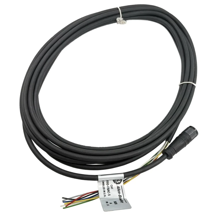 ALLEN BRADLEY 889D-F8AC-5 CORDSET 5METER FEMALE STRAIGHT 8PIN M12 22AWG