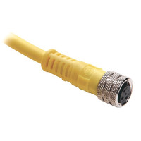 ALLEN BRADLEY 889P-F4ABDM-2 CONNECTION SYSTEM, DC MICRO, PATCHCORD, FEMALE 3 PIN STRAIGHT TO MALE 4 PIN STRAIGHT, 24AWG, 300V, MOLDED OIL-RESISTANT PVC, 2 M