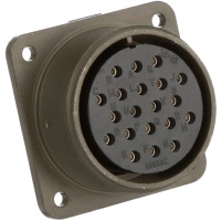 AMPHENOL MS3102A28-16S CIRCULAR CONN, RCPT, SIZE 28, 20POS, BOX; CONNECTOR TYPE:CIRCULAR MILITARY; CONNECTOR BODY MATERIAL:ALUMINIUM ALLOY; GENDER:RECEPTACLE; CONTACT GENDER